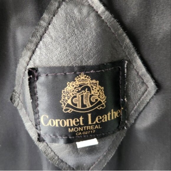 Coronet Montreal button-down Leather size medium USA - Picture 12 of 12